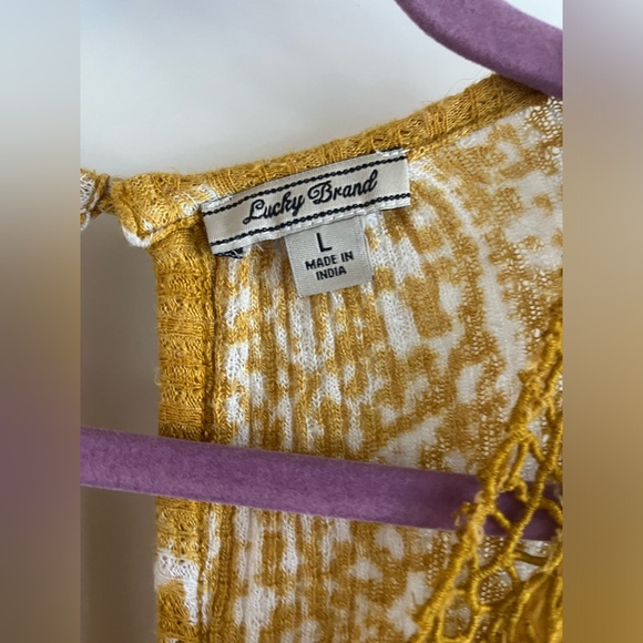 Lucky Brand Golden Tank Top Size Large - Picture 4 of 8